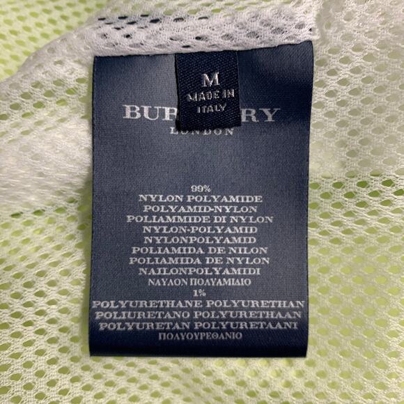 BURBERRY LONDON Size M Green Lime Polyamide Blend Zip Pockets Vest - Picture 11 of 12